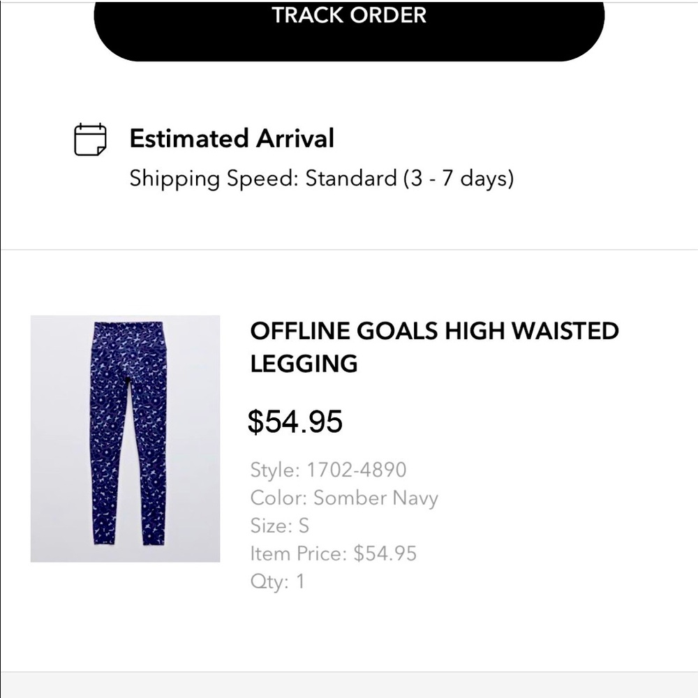 Aerie High Rise Offline Goals Leopard Leggings